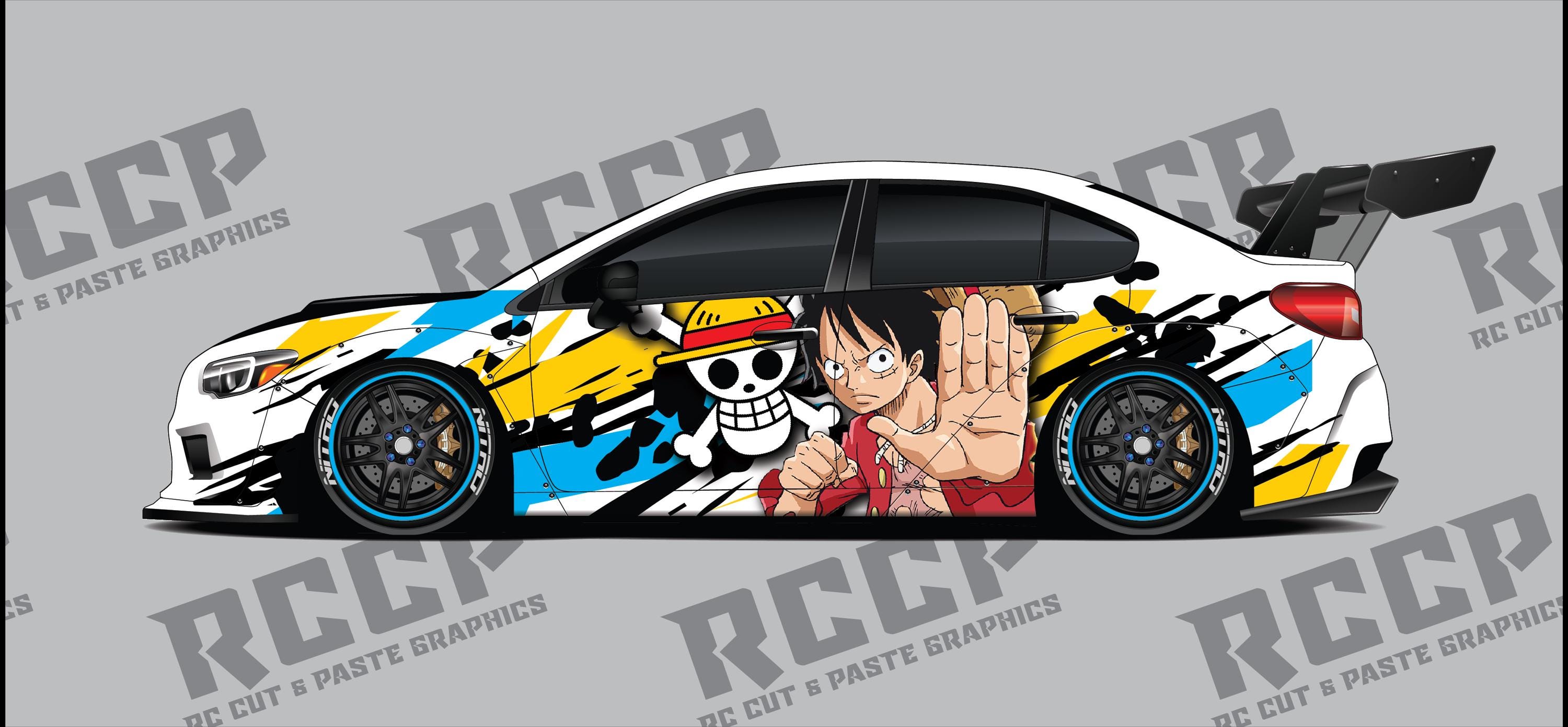 1/10 and 1/24 Scale RC Drift Livery Kit - Luffy - Etsy