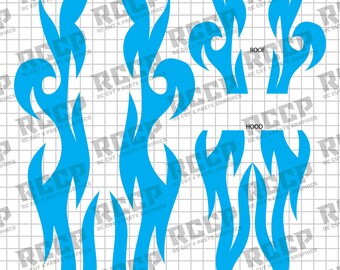 Universal RC 1:10 Paint Masking Stencil Vinyl – Kit 61