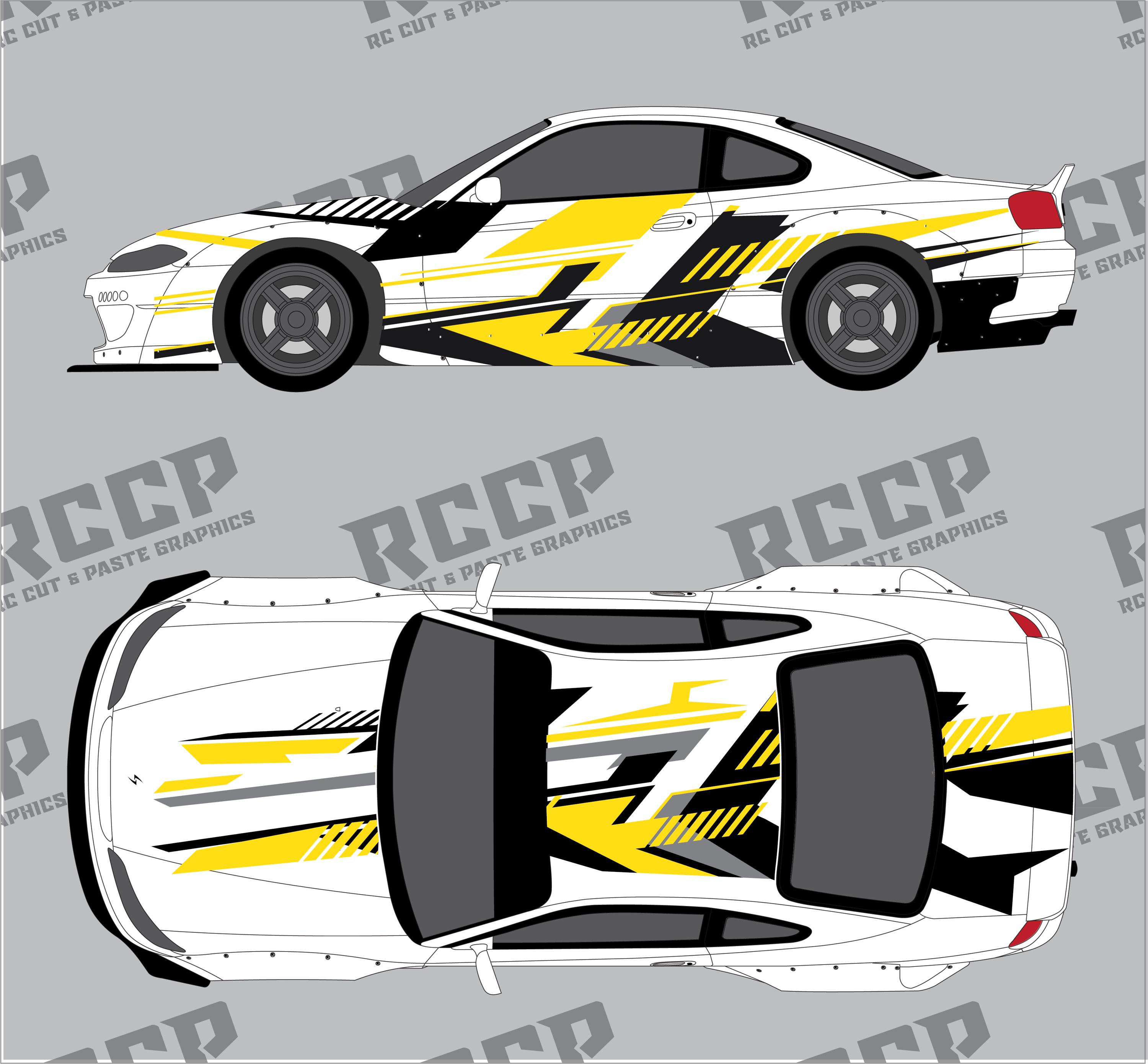 1/10 and 1/24 Scale RC Drift Livery - Kit 11 - Etsy