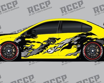 1/10 Scale RC Drift Livery - Kit 18 - CHROME