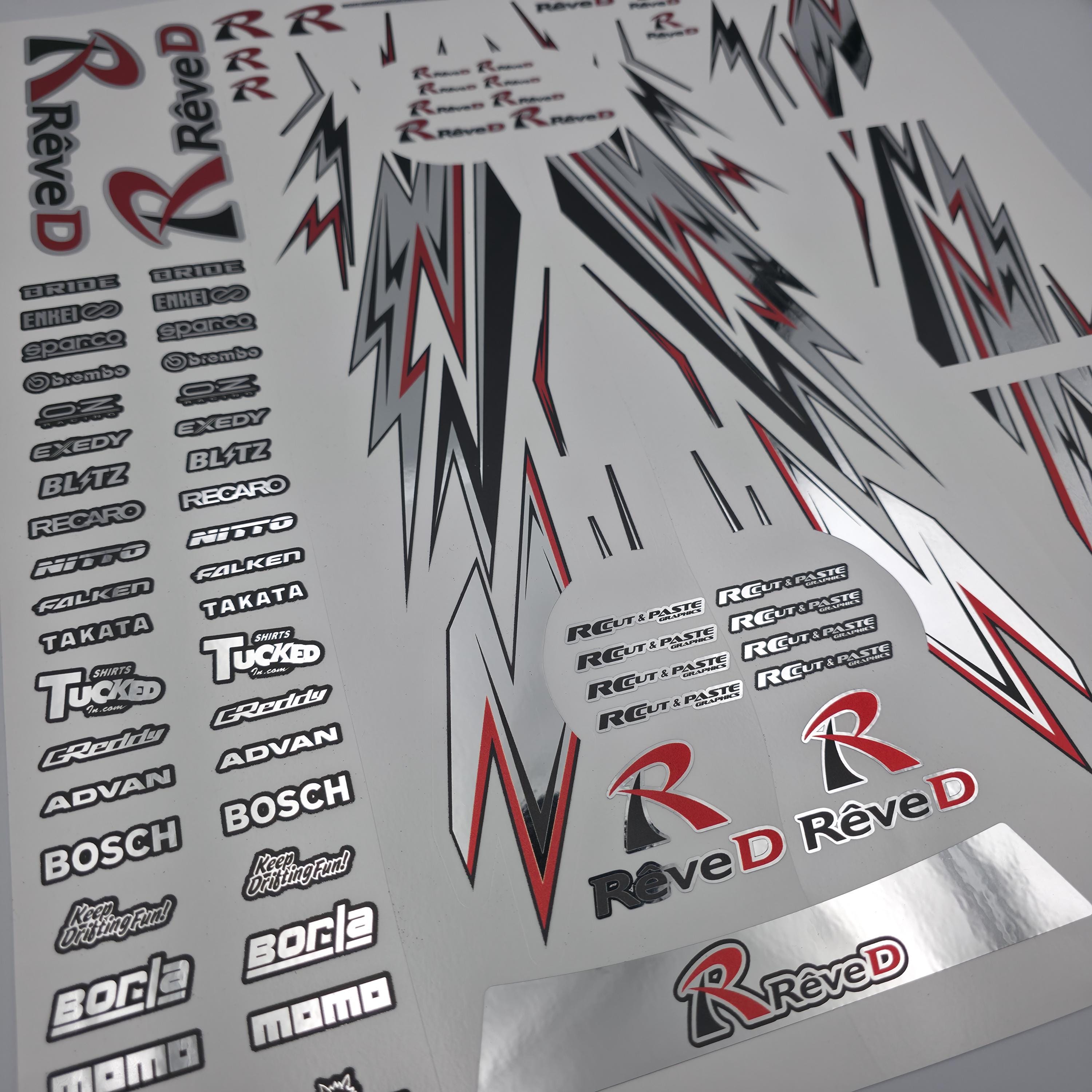 1/10 Scale RC Drift Livery Kit - Reve D - CHROME - Etsy
