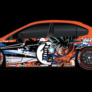 1/10 Scale RC Drift Livery Kit - Goku 1
