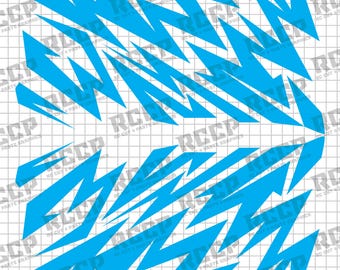 Universal RC 1:10 Paint Masking Stencil Vinyl – Kit 67