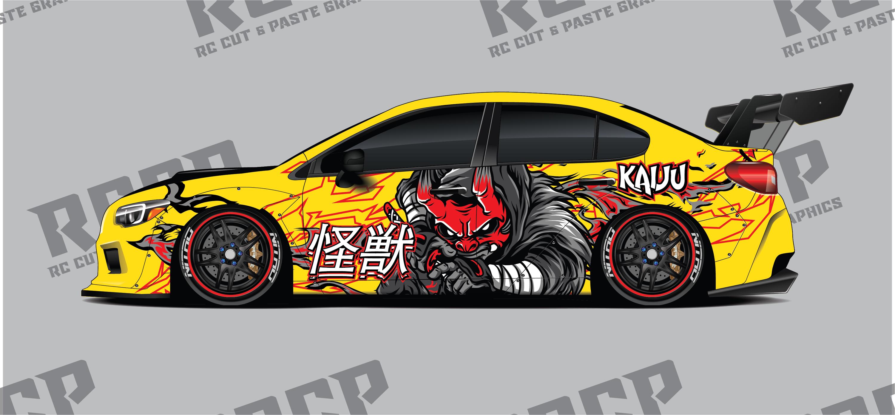 1/10 and 1/24 Scale RC Drift Livery Kit - Kaiju - Etsy