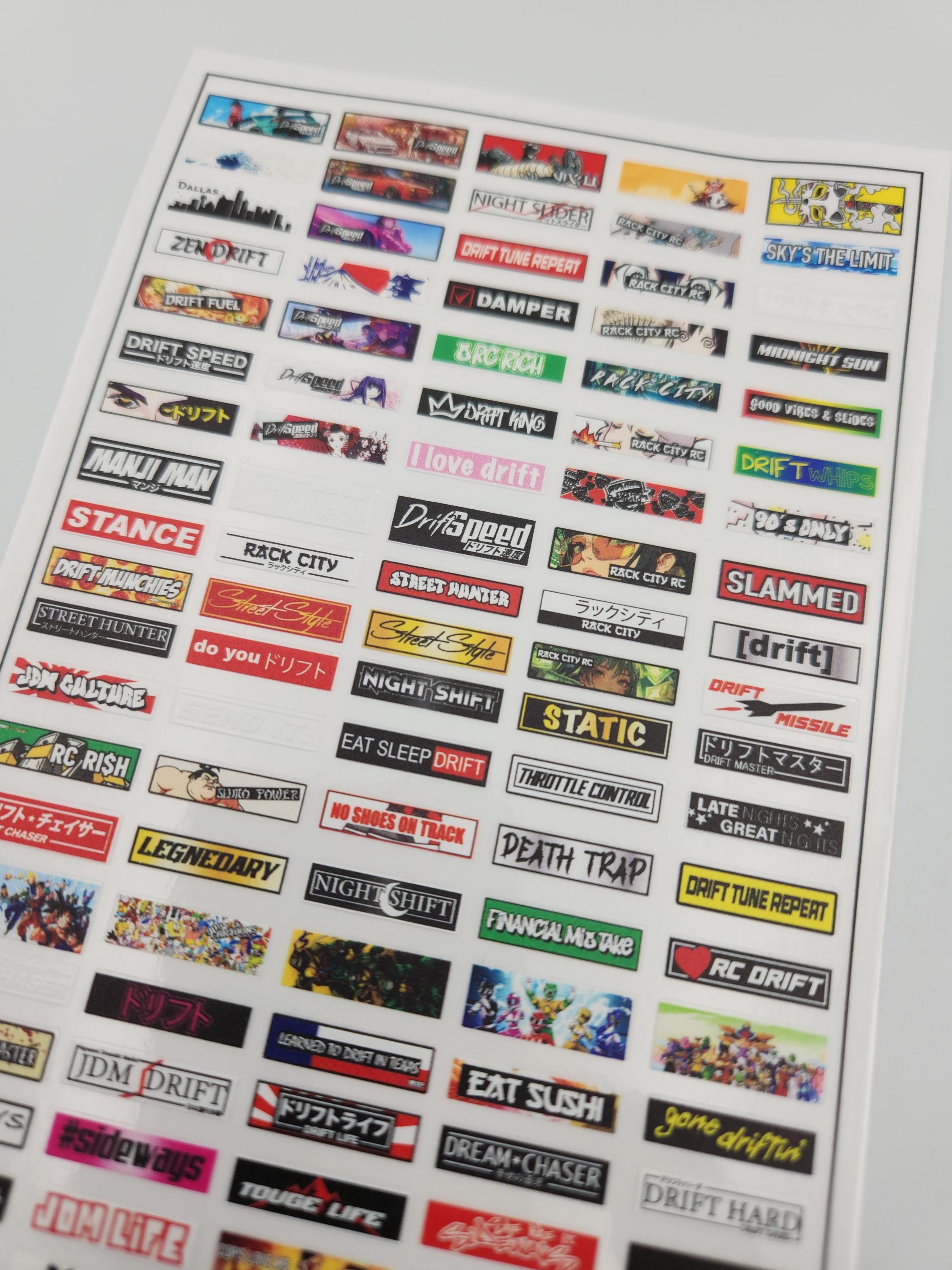 スラップステッカー - 1/10スケールRCスラップステッカー100枚以上