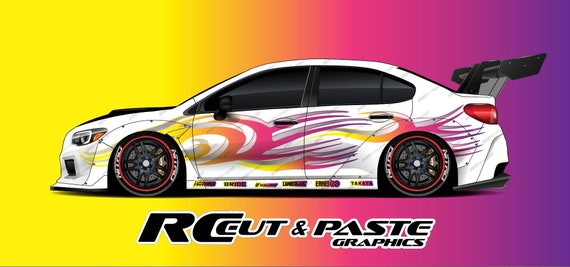 Crunch Drift Car Livery Wrap Kit – StickerHP.com