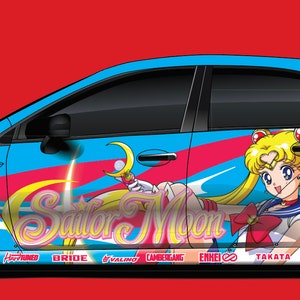 1/10 and 1/24 Scale RC Drift Livery Kit - Sailor Moon