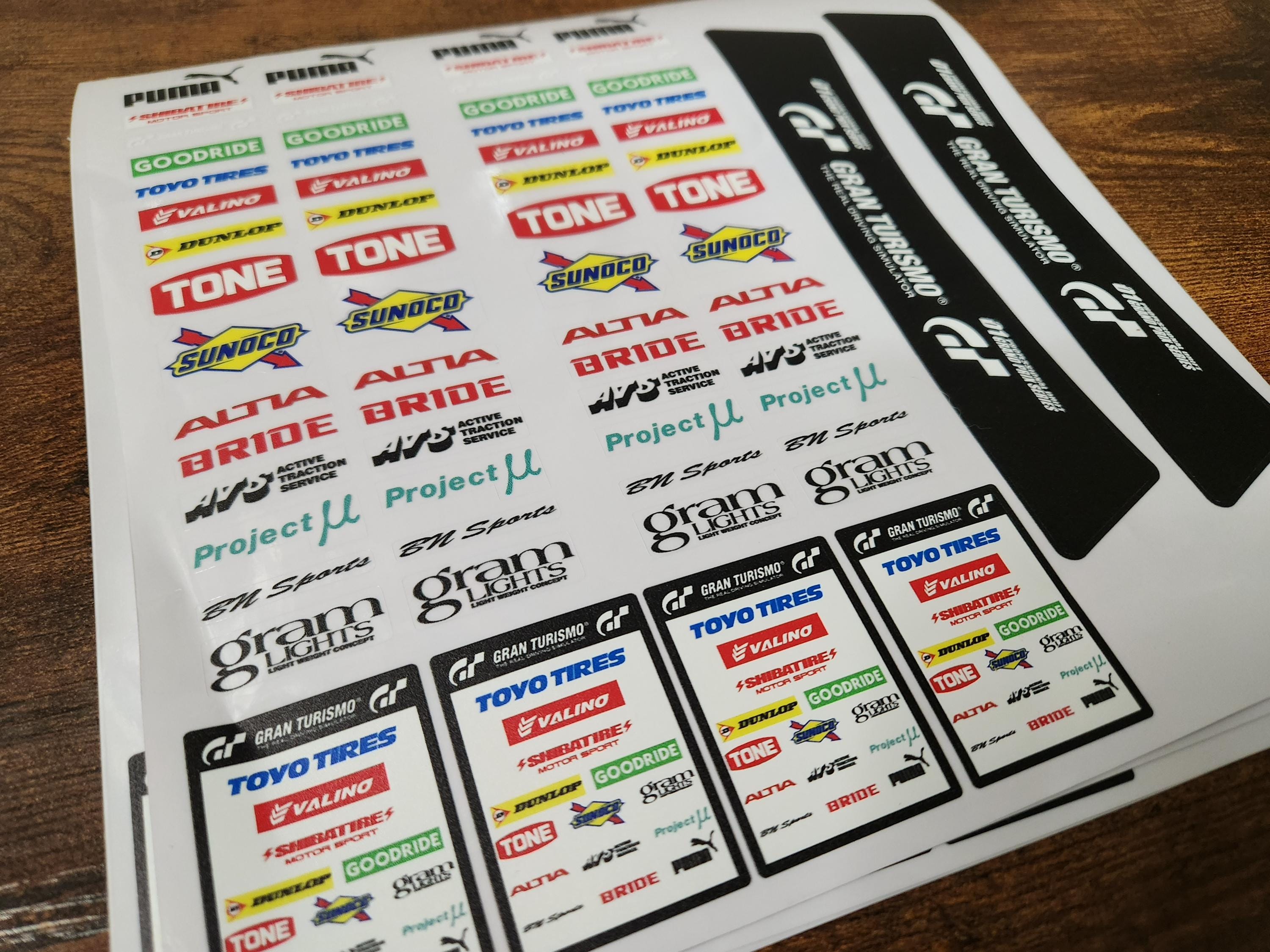 D1 Grandprix Decal Sheet - 1/10 Scale RC Decal Sheet (PRE-CUT) - Etsy