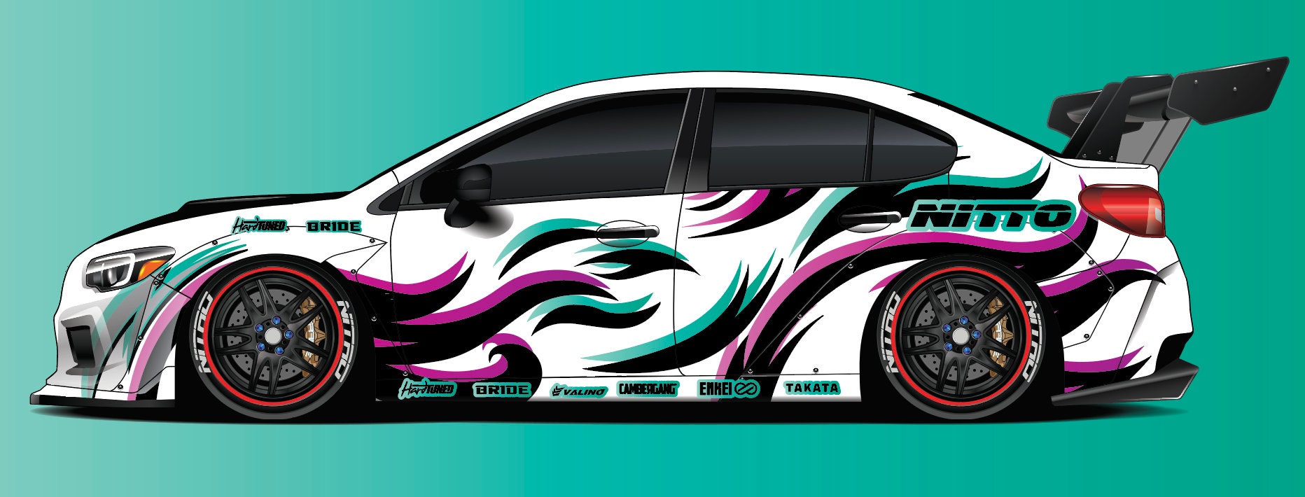 Crunch Drift Car Livery Wrap Kit – StickerHP.com