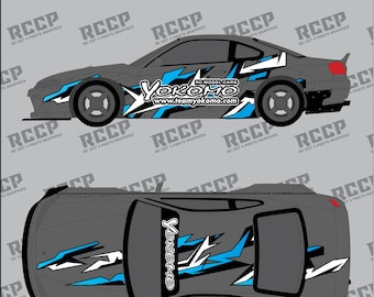 1/10 Scale RC Drift Livery Kit - Yokomo - CHROME