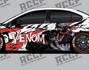 1/10 and 1/24 Scale RC Drift Livery Kit - Venom