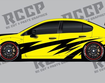 1/10 RC Drift Livery - Kit 5 - CHROME