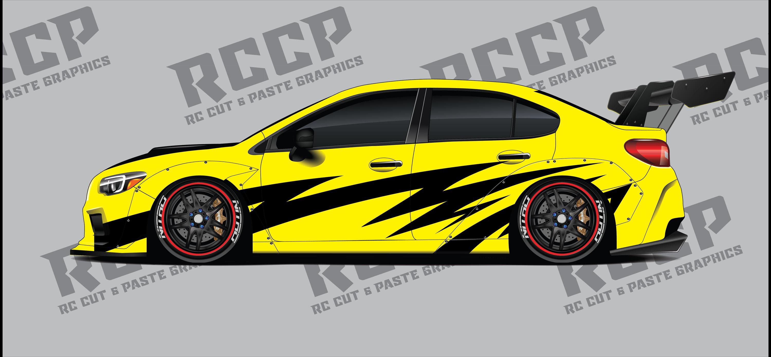 1/10 RC Drift Livery - Kit 5 - CHROME - Etsy