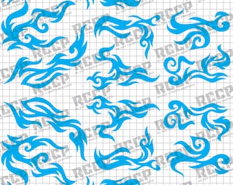 Universal RC 1:10 Paint Masking Stencil Vinyl – Kit 59
