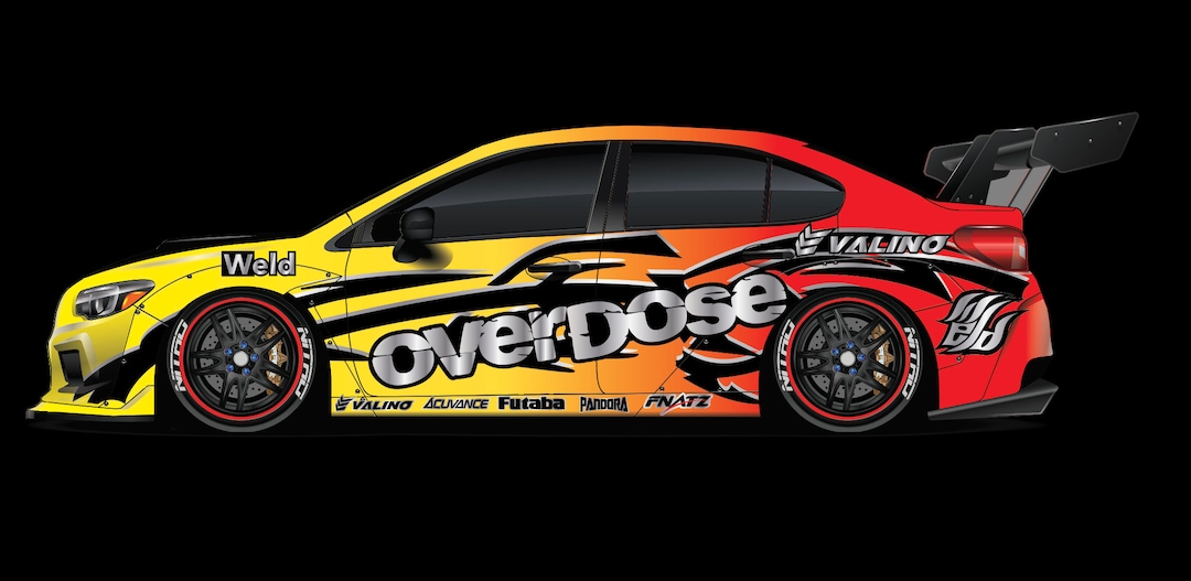 1/10 Scale RC Drift Livery Kit - Overdose Livery - Etsy
