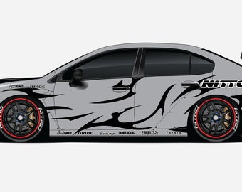 1/10  RC Drift Livery - Kit 10 - CHROME