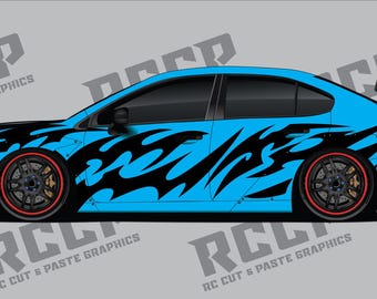 1/10 Scale RC Drift Livery - Kit 19 - CHROME