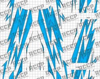 Universal RC 1:10 Paint Masking Stencil Vinyl – Kit 18