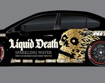 1/10 and 1/24 Scale RC Drift Livery Kit - Liquid Death
