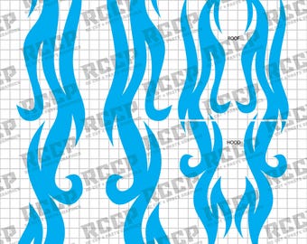 Universal RC 1:10 Paint Masking Stencil Vinyl – Kit 63