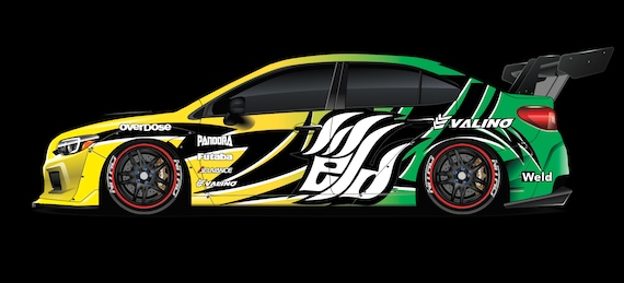 1/10スケールRCドリフトカラーリングキット - ウェルドカラーリング
