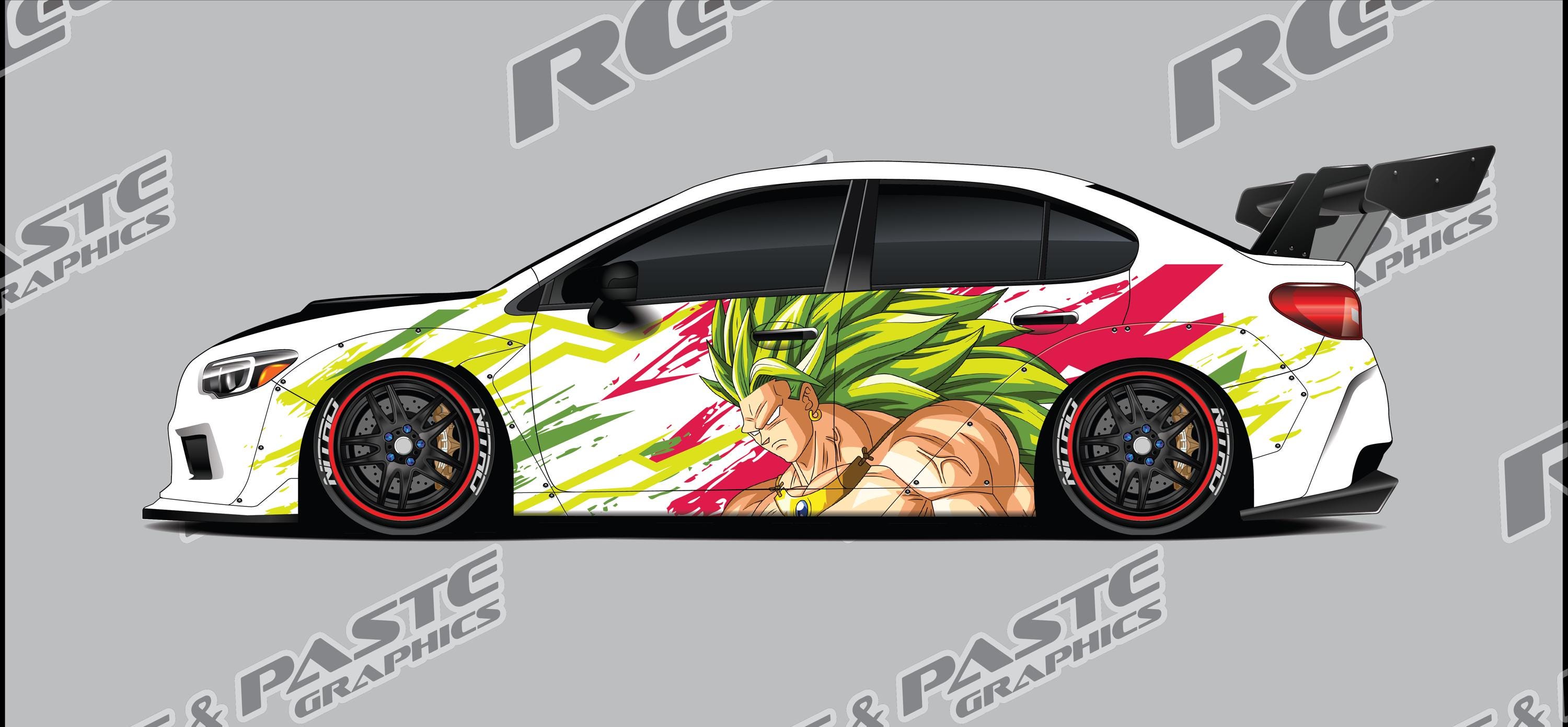 1/10 and 1/24 Scale RC Drift Livery Kit - Broly - Etsy