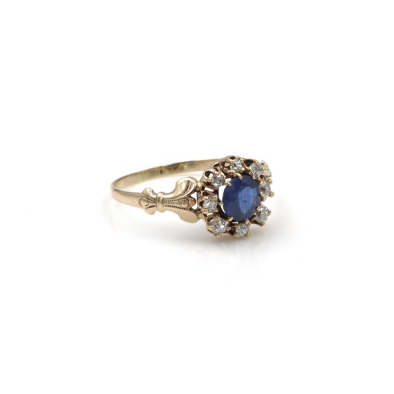 Antique Allsopp Bros. 14k Sapphire and Diamond Ha… - image 5