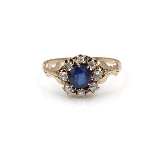 Antique Allsopp Bros. 14k Sapphire and Diamond Ha… - image 3