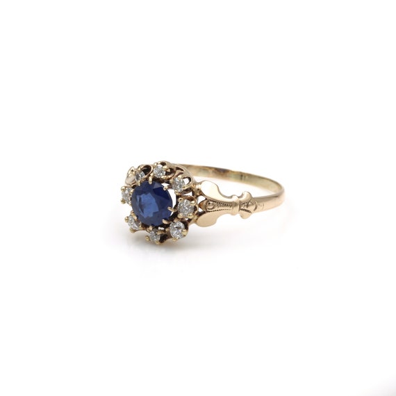 Antique Allsopp Bros. 14k Sapphire and Diamond Ha… - image 4