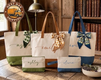 Custom Name Tote Bag, Personalized Name Tote Bag, Canvas Tote Bag, Customized Name Tote, Monogrammed Tote Bag, Custom Name Bag Gift