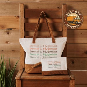 Custom Dental Hygienist Tote Bag: Personalized Canvas Gift