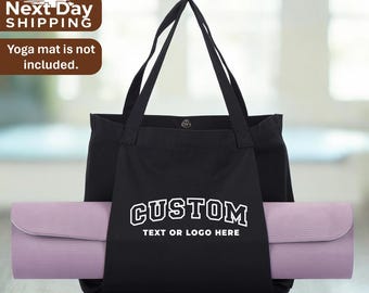 Custom Canvas Yoga Mat Bag: Personalized Fitness Tote