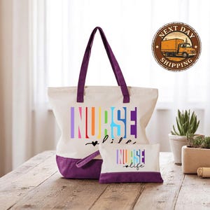 Nurse Life Tote Bag: Nursing Student Gift