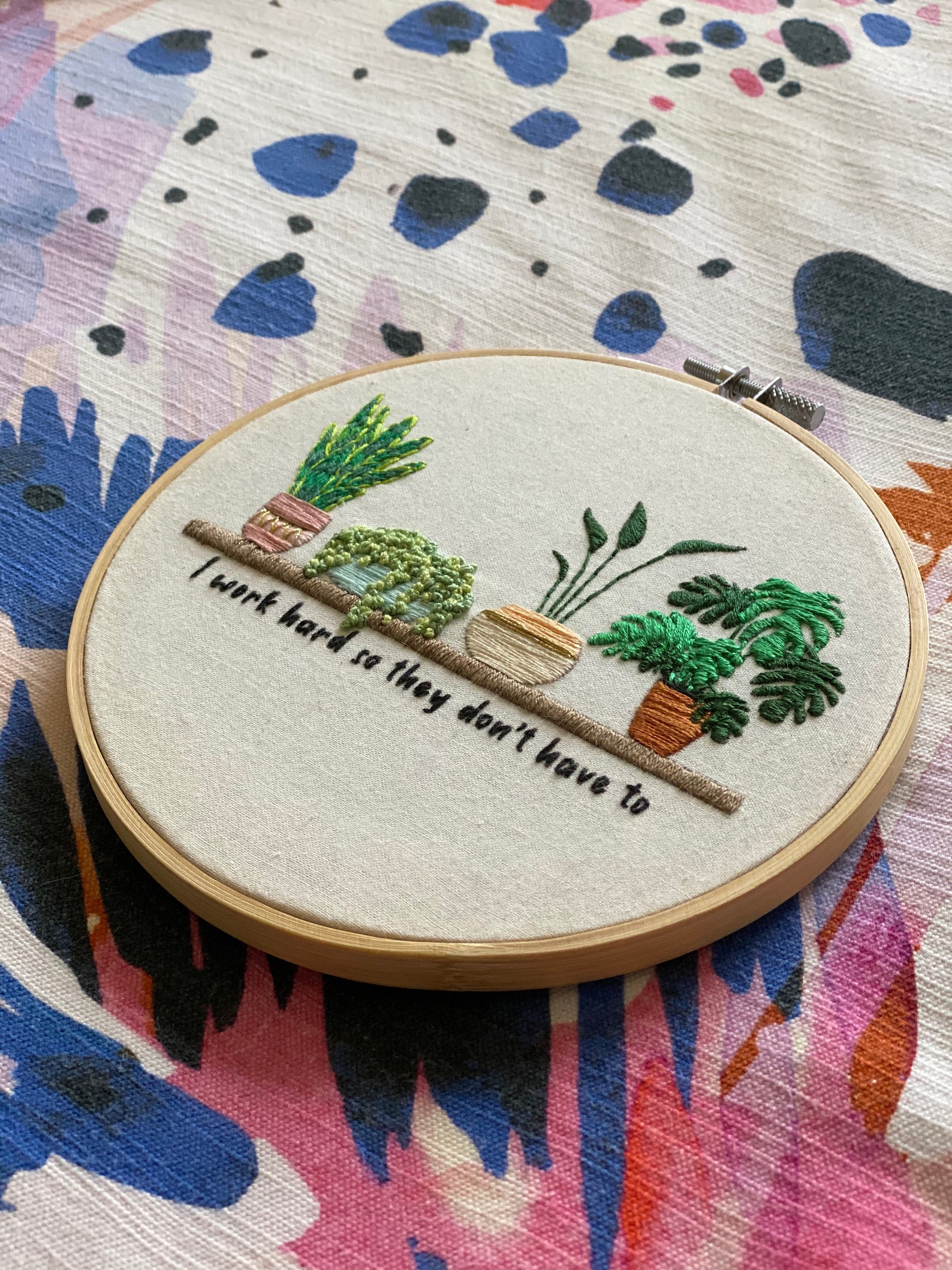 Plant Embroidery Pattern for Beginners PDF Download Etsy