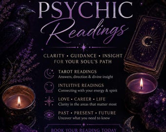 Intuitive Tarot Psychic Reading: Love, Career, General Guidance (Email Delivery)