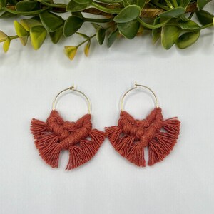 Boho Earrings / Macrame Earrings / Boho Macrame Jewelry / Earrings / Gift