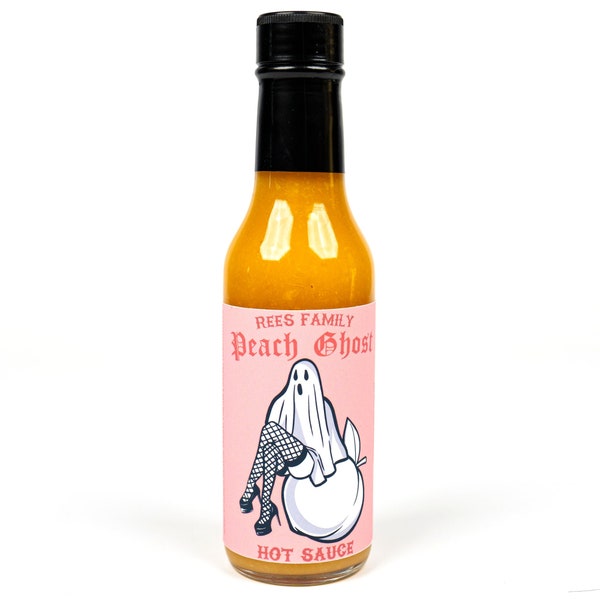 Smoked Peach Ghost Pepper Hot Sauce