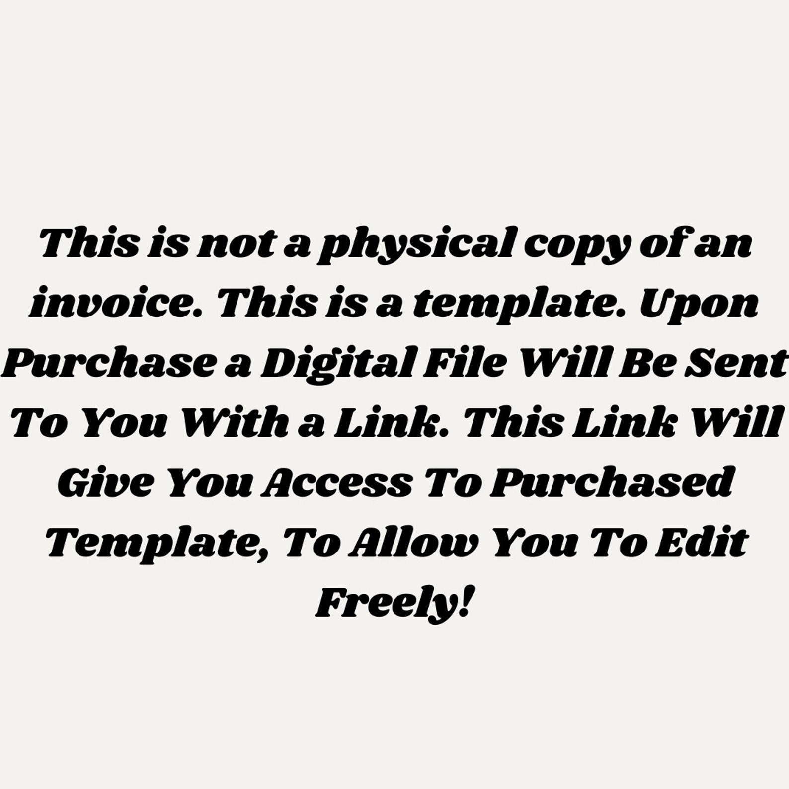 Editable invoice template digital file canva design etsy
