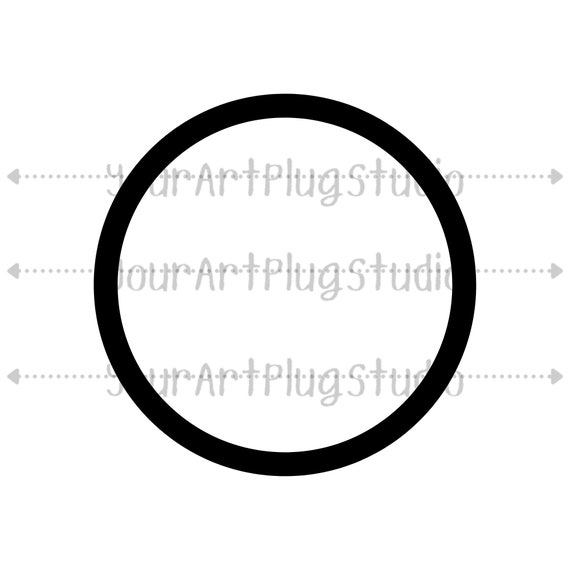 Medium Thickness Circle Ring JPG, SVG, PNG