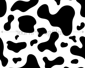 Cow Print Bundle | 4 Colors | PNG, JPG, SVG