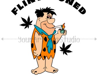Flint&quot;Stoned&quot; Graphic | 3 Designs | PNG, JPG, SVG