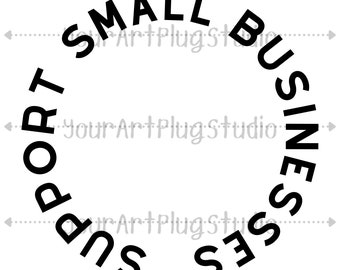 Small Business Curved Text