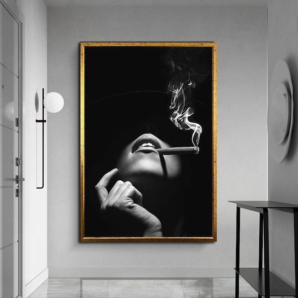 Woman Smoking Etsy
