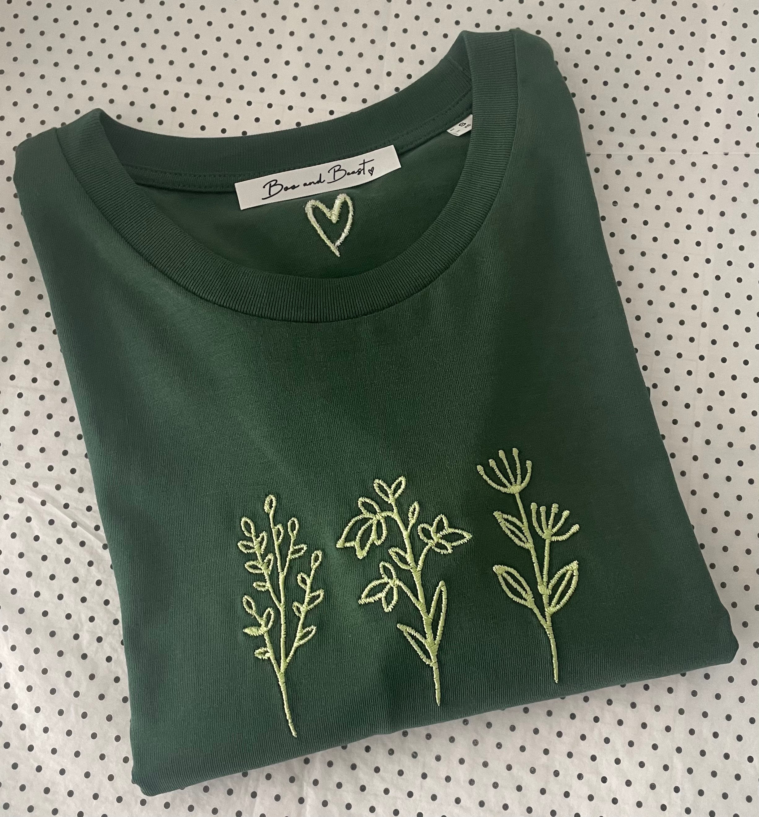 Relaxed Fit Printed Organic T-Shirt - Flower Camo