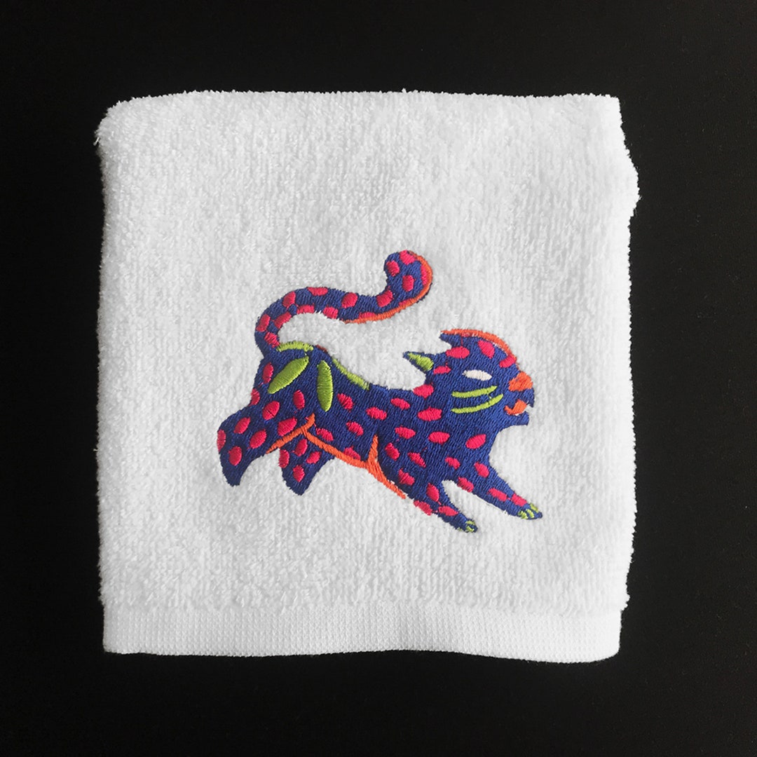 Jaguar Alebrije Embroidered Towels 22.5x14.5 Inches Etsy