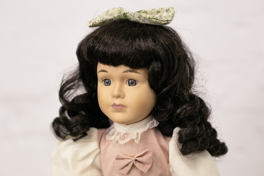 Antique Fine Bisque Art Doll Hand Painted15 Inch Stuffed Etsy