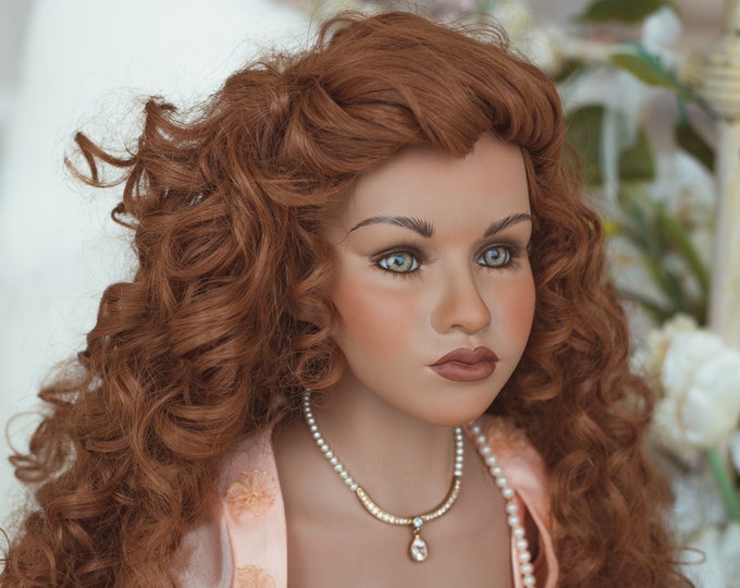 Rare Fined Doll Fine Bisque, Hand Painted, Life Like, 36.6 Inch. Marked R.D.C. YEAR 2002 217/500