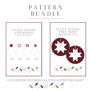PDF Bundle - Quilted Stockings and Tree Skirt Pattern
