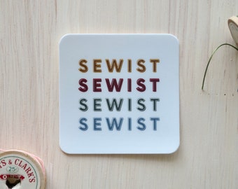 Sewist Sticker, Vinyl Sticker, Sewing Gift, Quilter Present