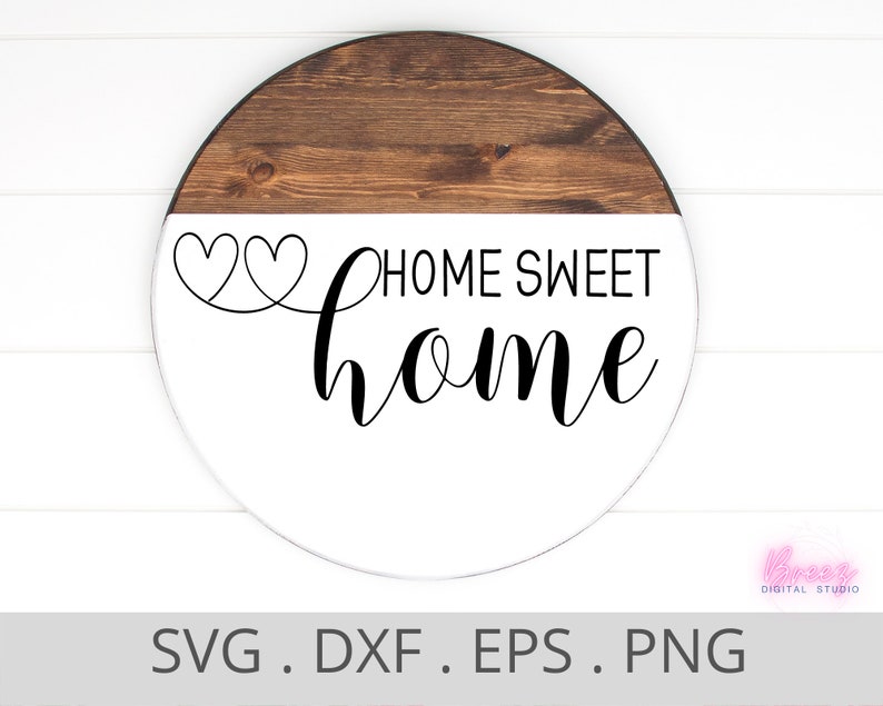 Door Hanger SVG for Cricut, Round Signs SVG Bundle, Round SVG Files ...